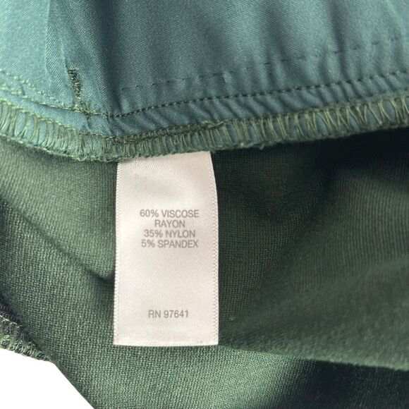 J. Jill Ponte Knit Pencil Skirt Small Forest Green - Picture 9 of 9